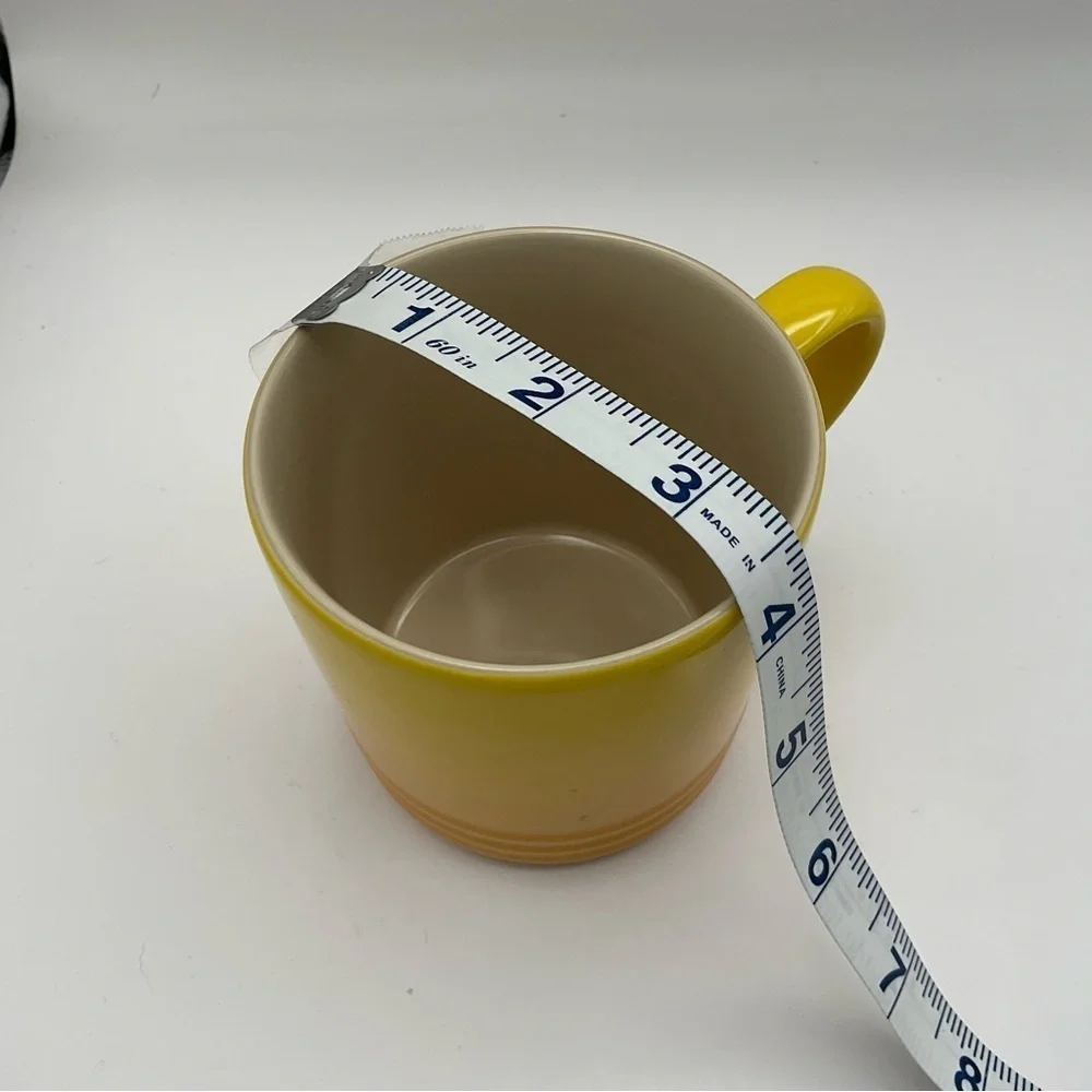 Le Creuset 11.8 oz Soleil (yellow) colored mug, NWT